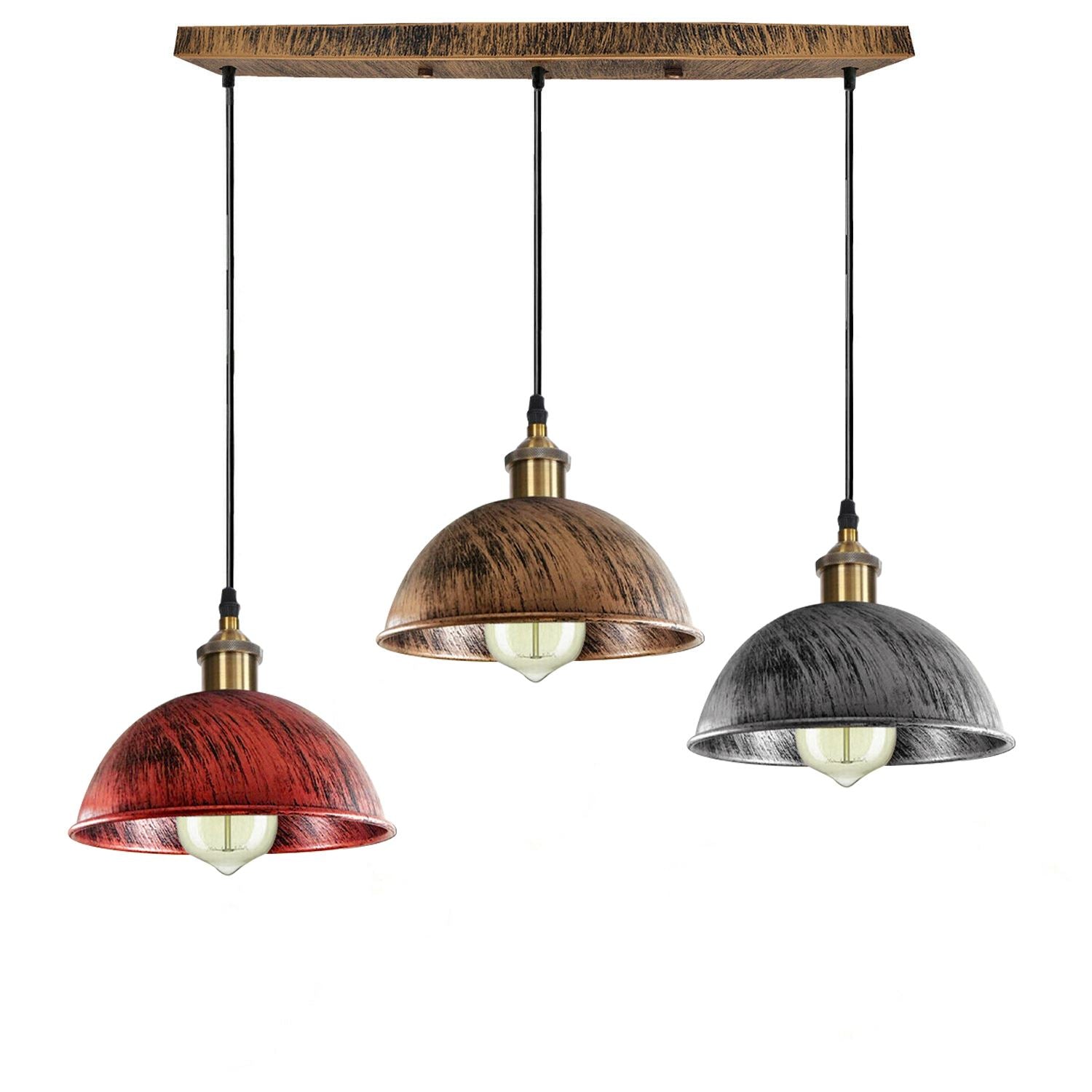 Dome Shape Hanging Light Above Kitchen Island ~1248