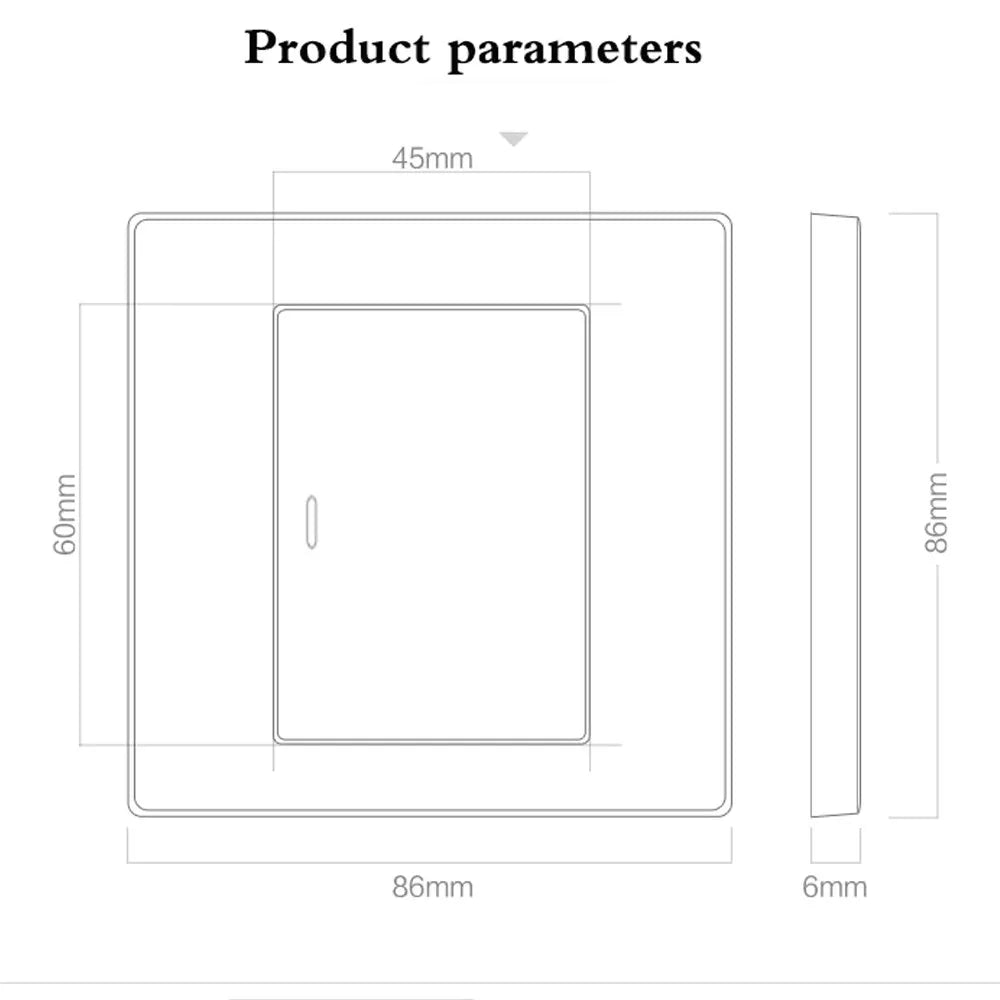 2 Way Light Switch 3 Gang for Wall Screw less ~5753