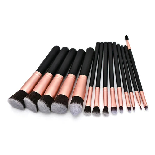 14Pcs Makeup Brush Set with Free Sponge-1