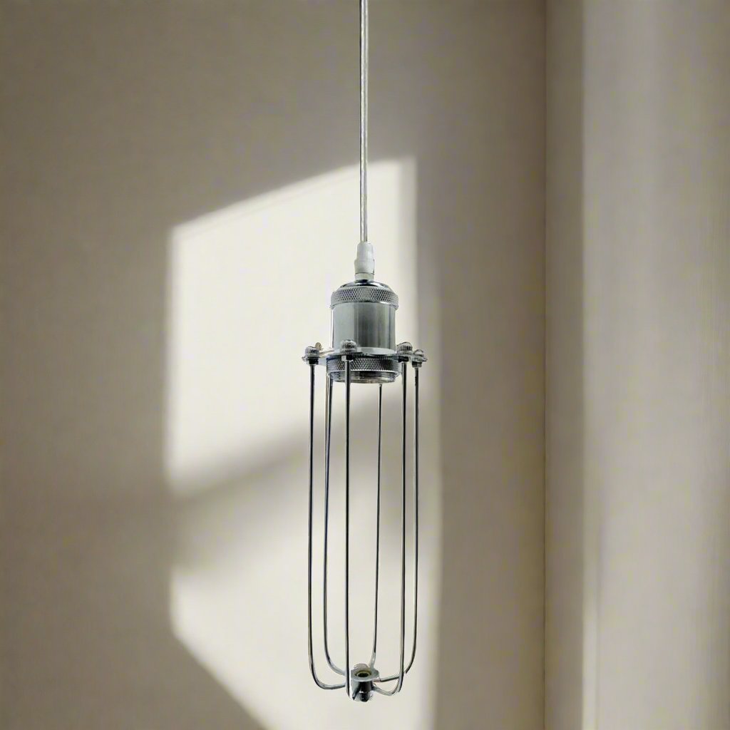 3 Way Cluster Hanging Ceiling Pendant Light E27 Chrome Light Fitting Lamp Kit~1353