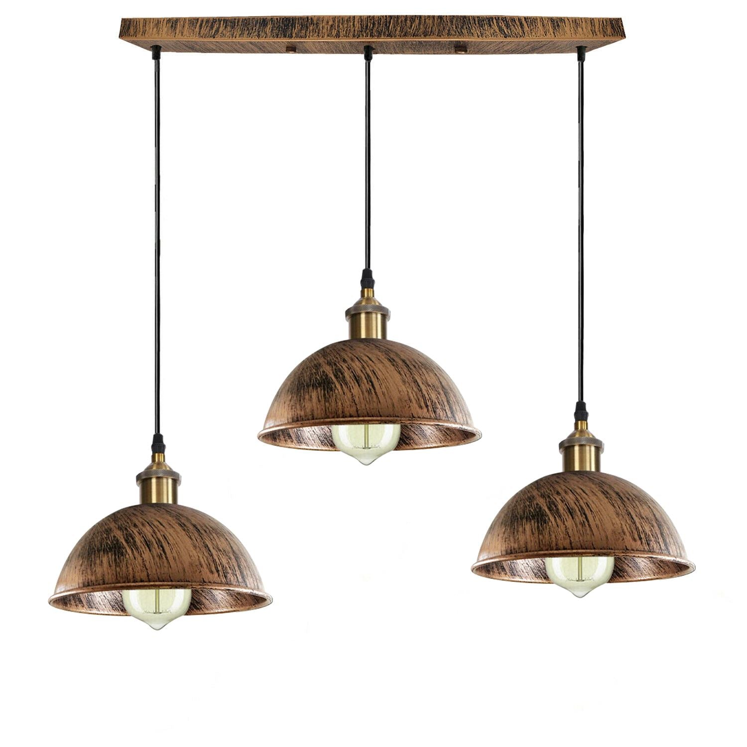 Dome Shape Hanging Light Above Kitchen Island ~1248