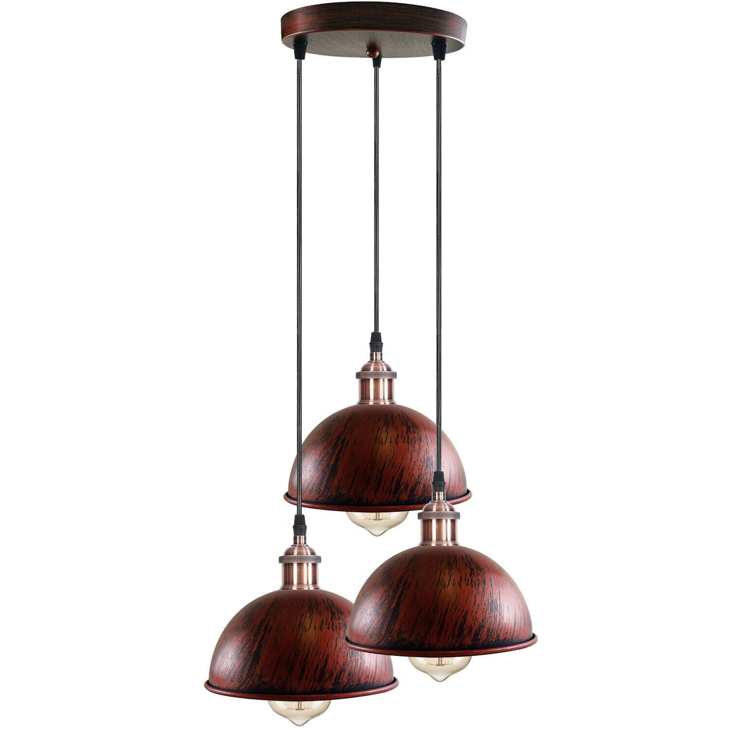 Dome Shape Hanging Light Above Kitchen Island ~1248