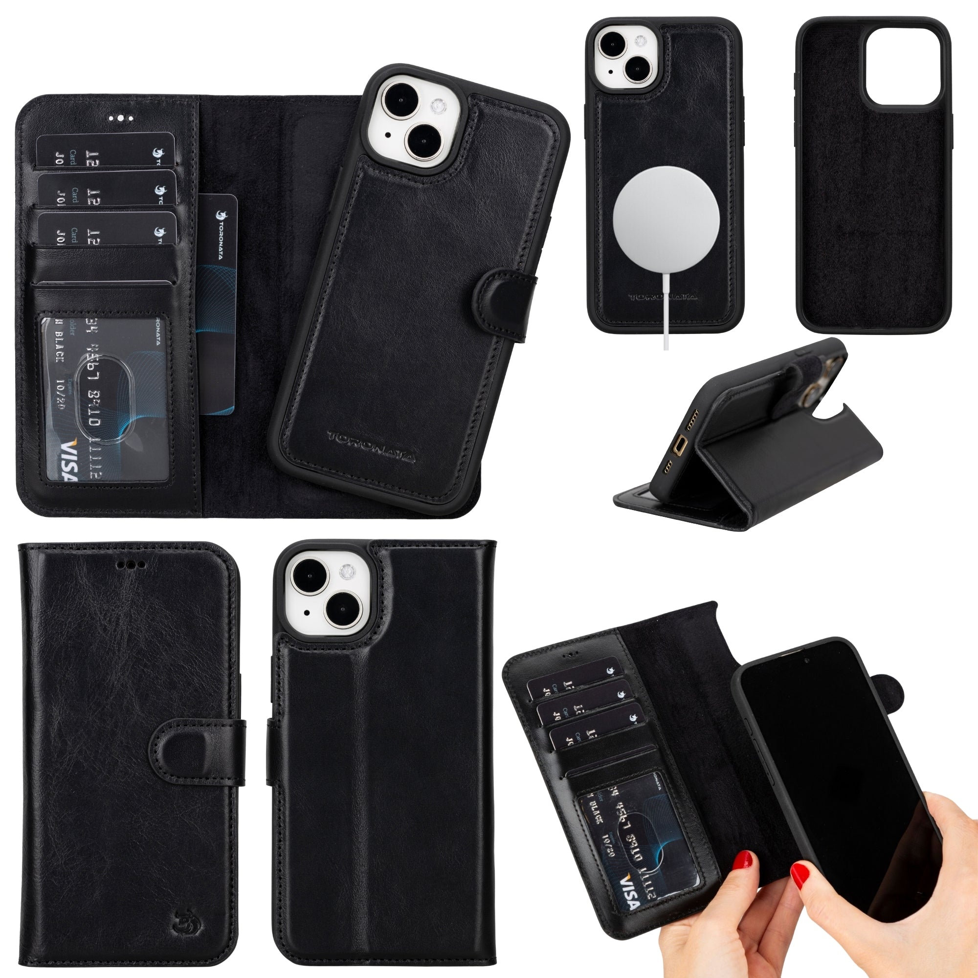 Casper Leather iPhone 14 Plus Wallet Case | MagSafe-0