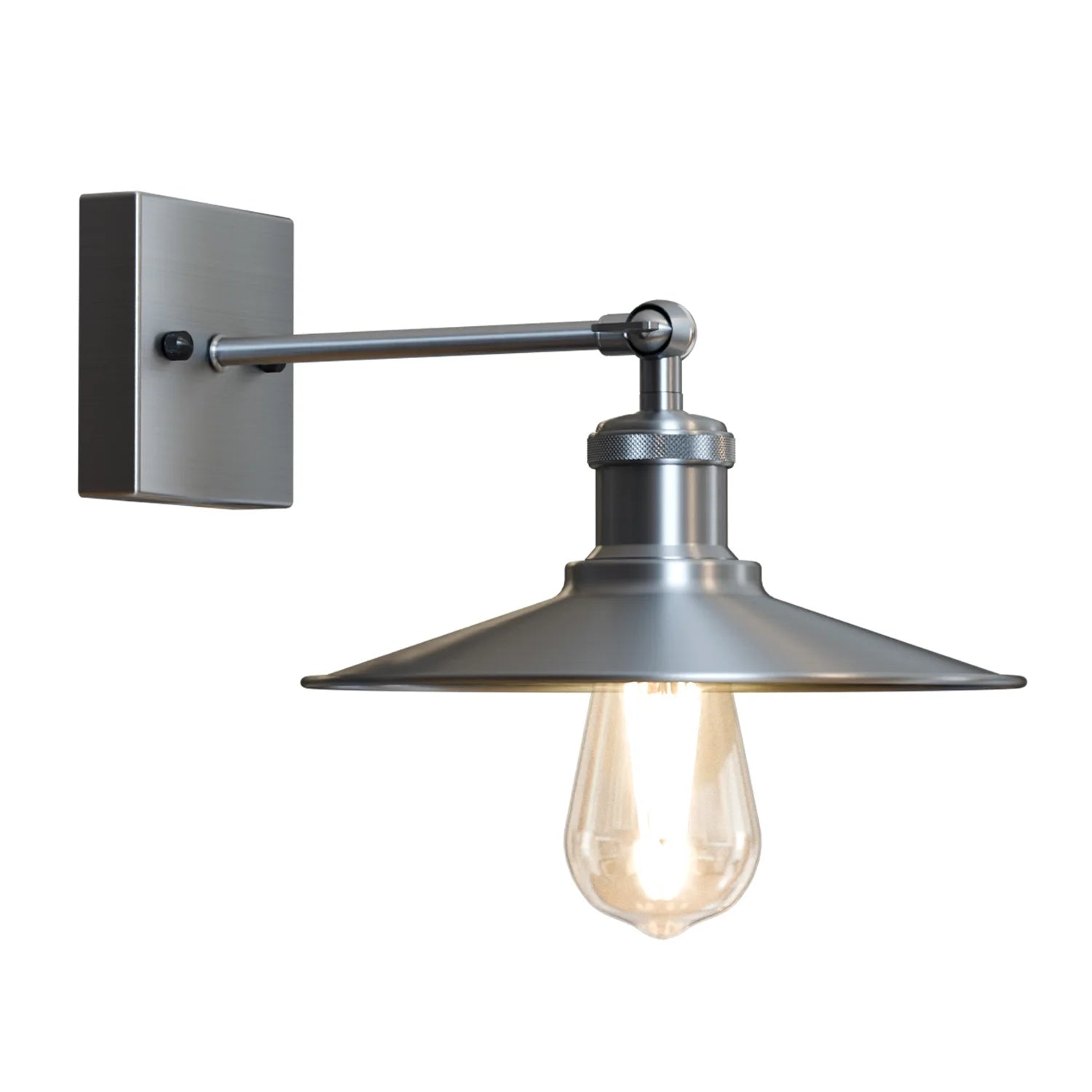 Satin Nickel Wall Light Lamp Sconces Living Room Home Decor ~5953