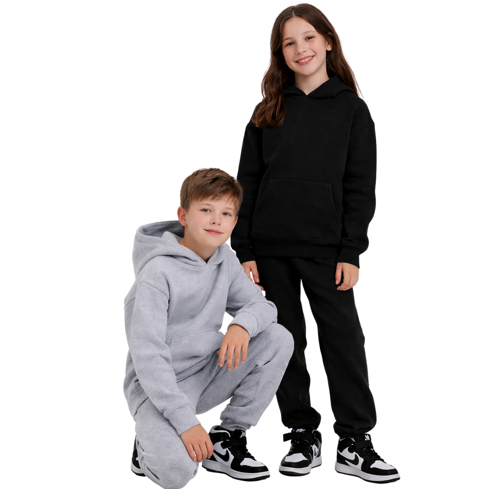 Kids Urban Road Plain Joggers-1