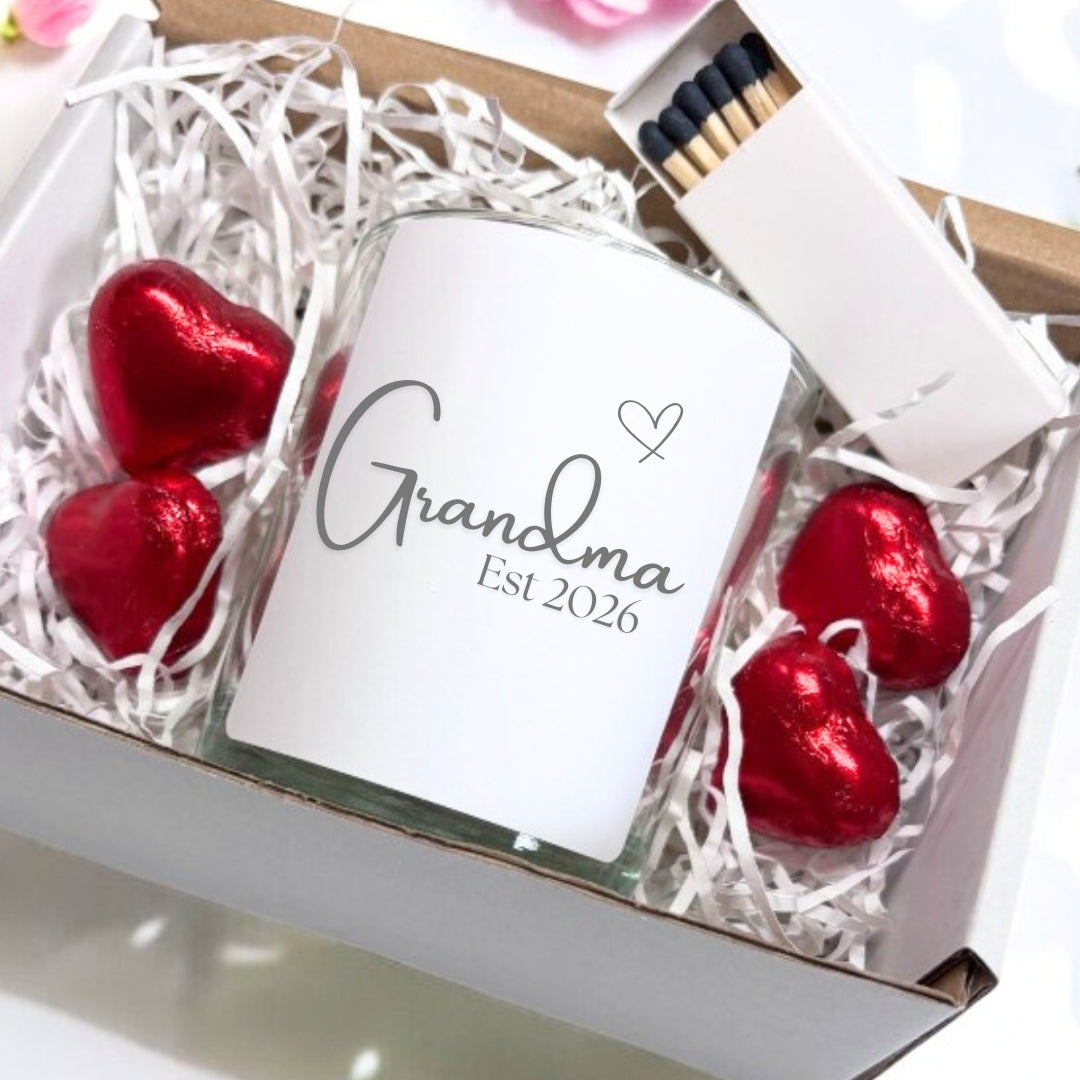 Grandma Est. 2026 Candle Gift Set