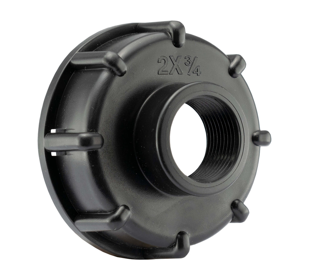 IBC 2” S60X6 Cap with Water Filter, Double Tap, 1 x Max Flo Outlet and 1 x Standard Outlet