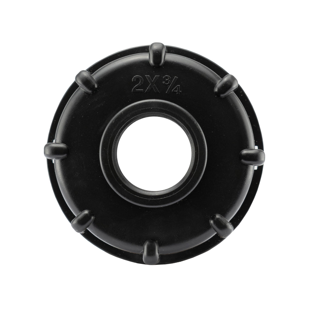 IBC 2” S60X6 Cap with Water Filter, Double Tap, 1 x Max Flo Outlet and 1 x Standard Outlet