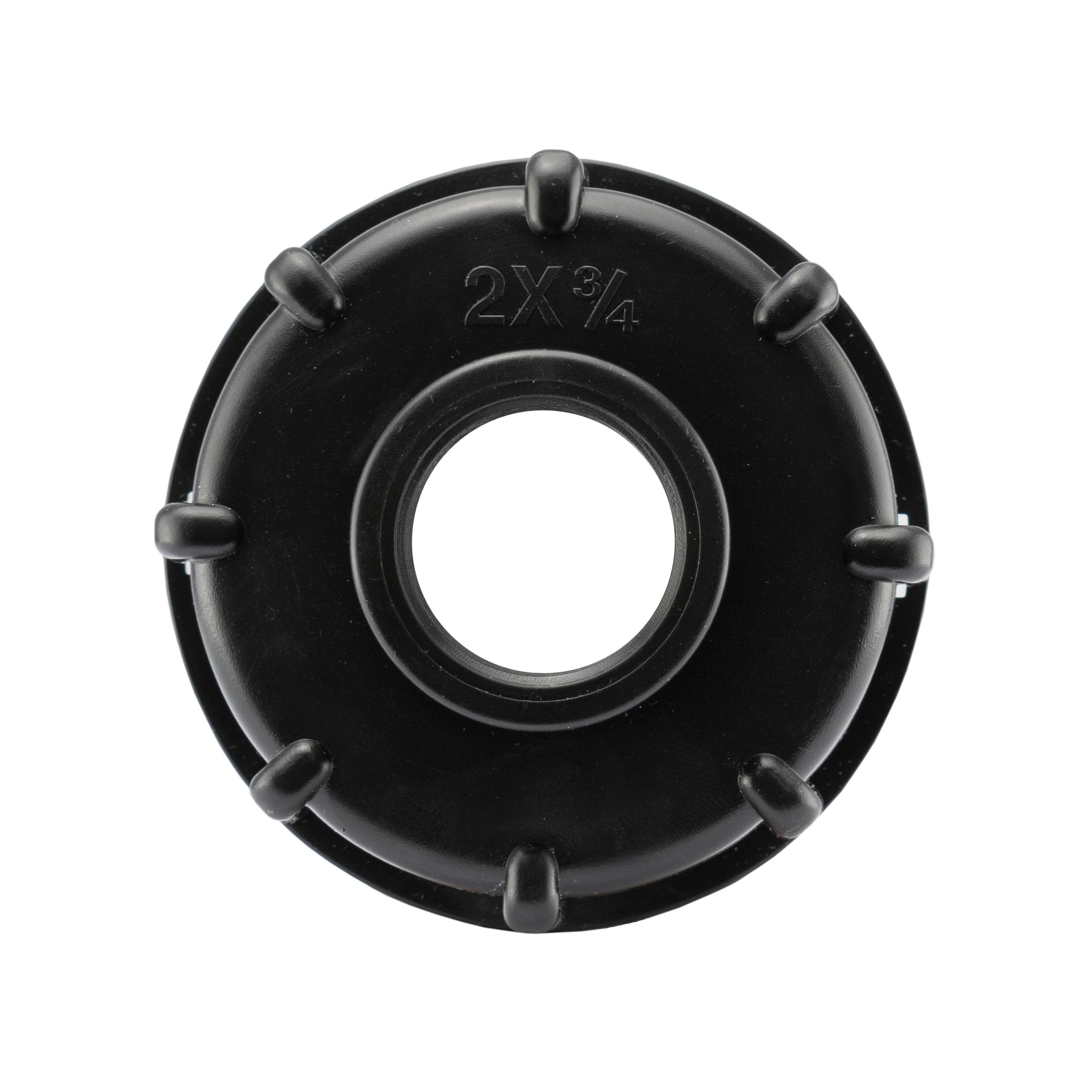 IBC 2” S60X6 Cap with Water Filter, Double Tap, 1 x Max Flo Outlet and 1 x Standard Outlet