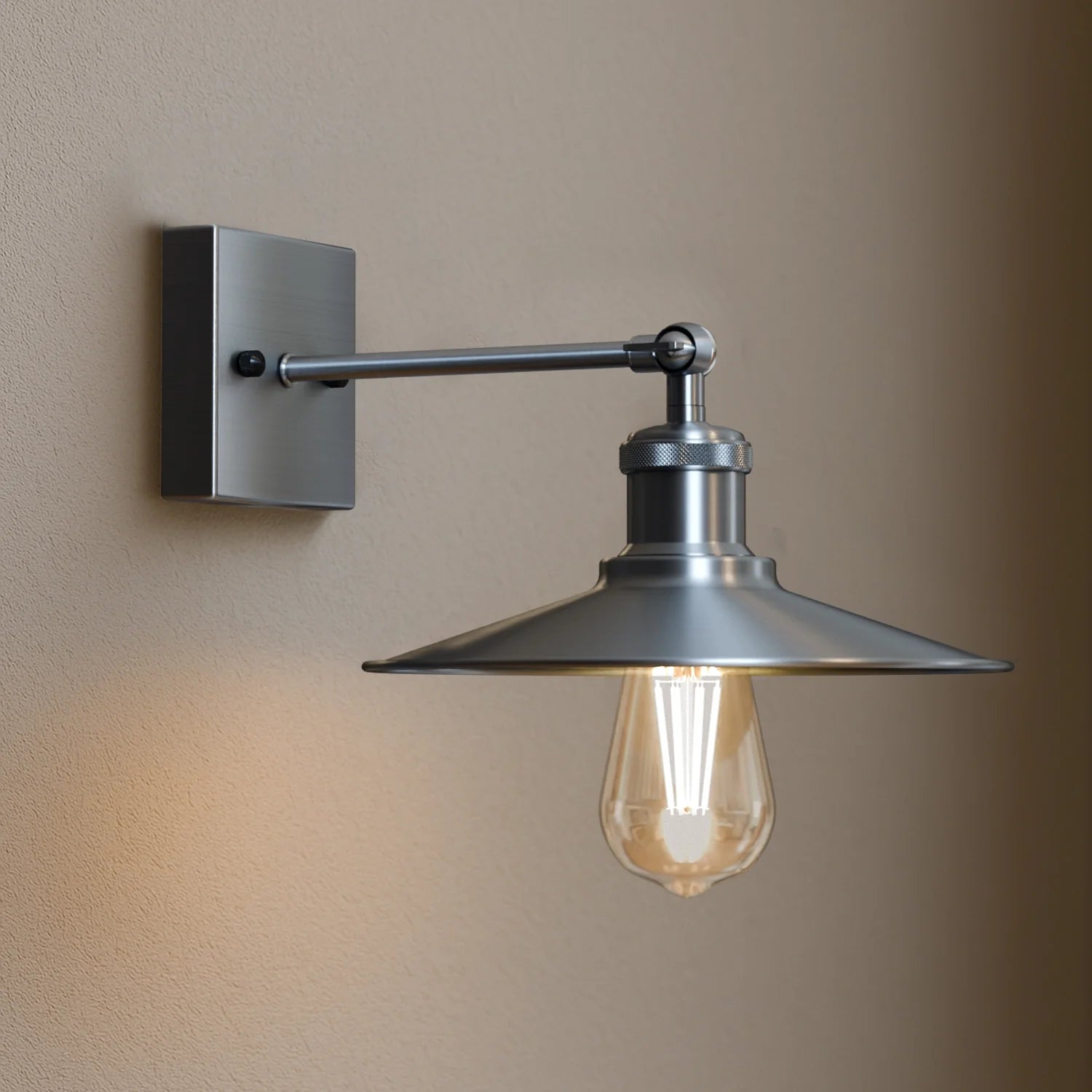 Satin Nickel Wall Light Lamp Sconces Living Room Home Decor ~5953