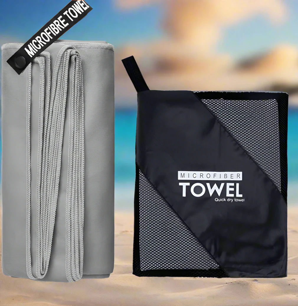 NNEOBA Absorbent Microfiber Quick-Drying Towel (Grey)-1
