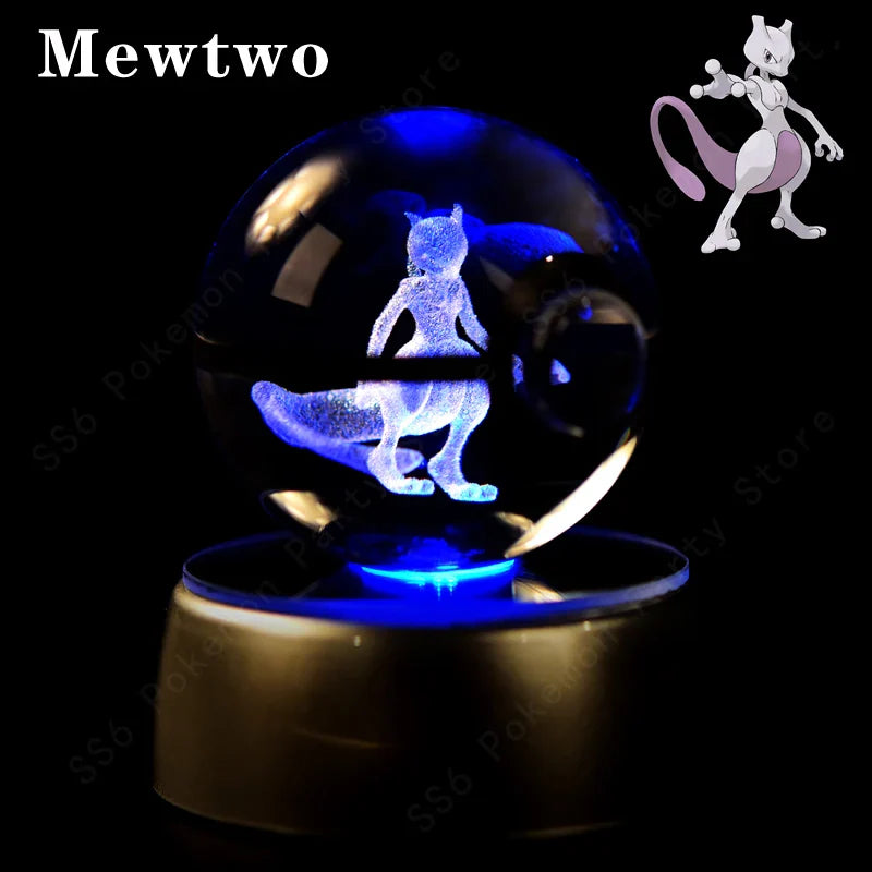 Pokemon Crystal Ball 3D Lamp Night Light