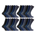 Mens Thin Soft Cotton Plain Coloured Socks (Multipack Options)