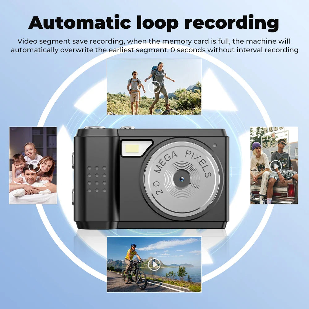 NNEOBA Mini Camera with Screen Black-3