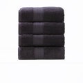 NNEDSZ 650 GSM Low Twist 4 Piece Carbon Bath Towel by Renee Taylor-0