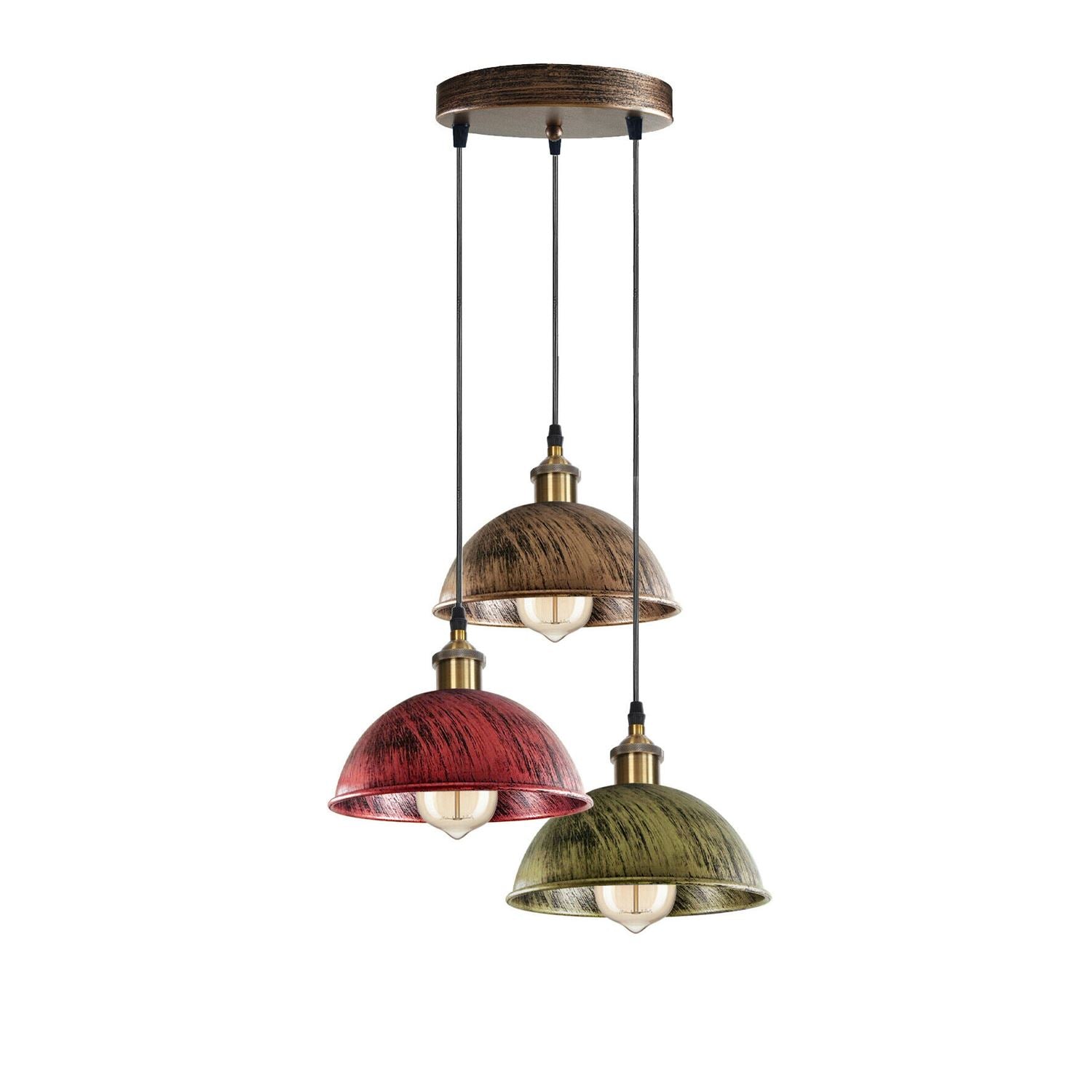 Dome Shape Hanging Light Above Kitchen Island ~1248