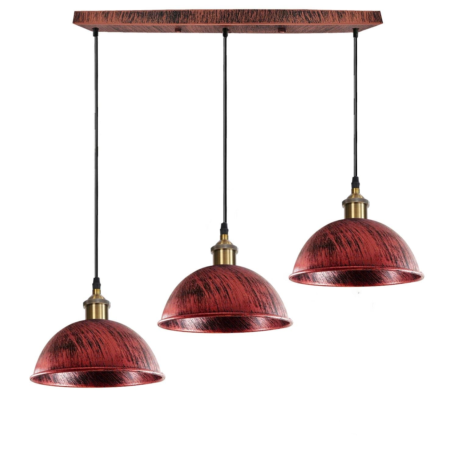 Dome Shape Hanging Light Above Kitchen Island ~1248