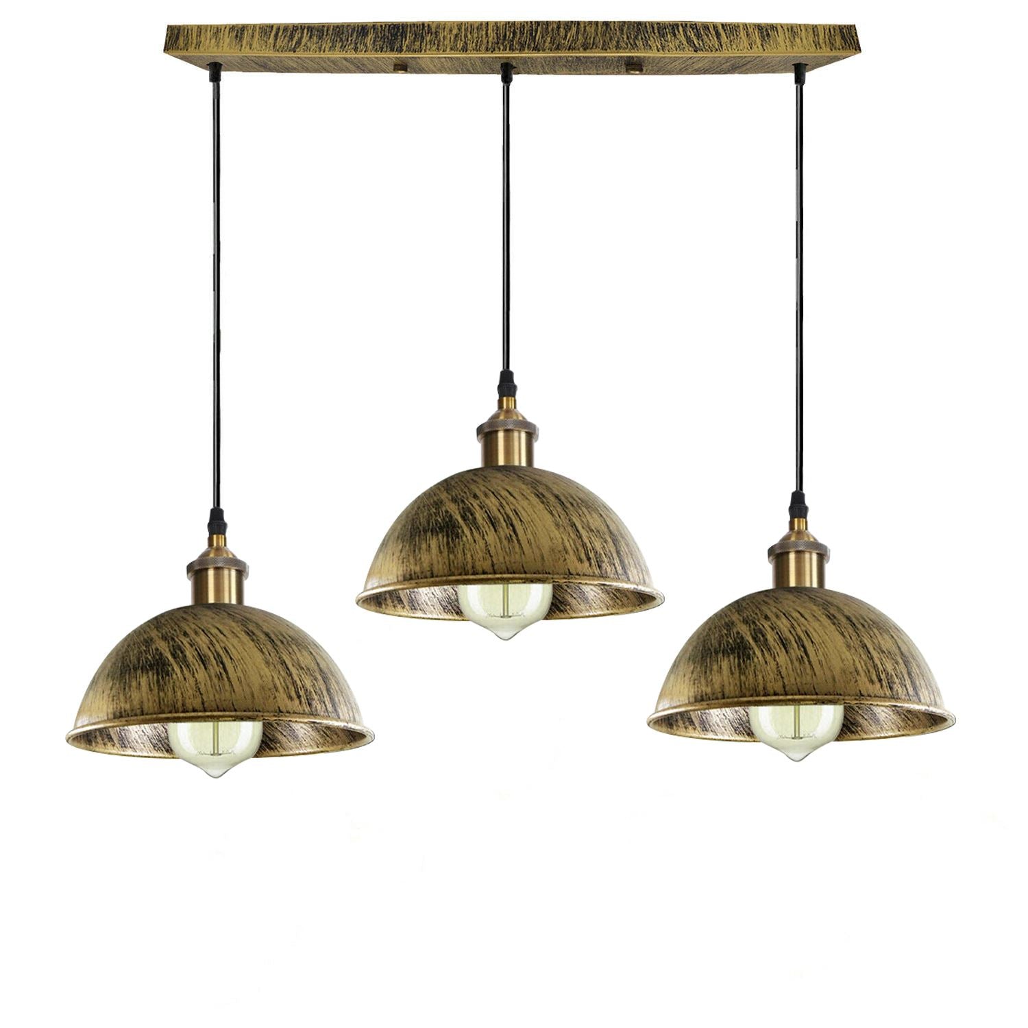 Dome Shape Hanging Light Above Kitchen Island ~1248