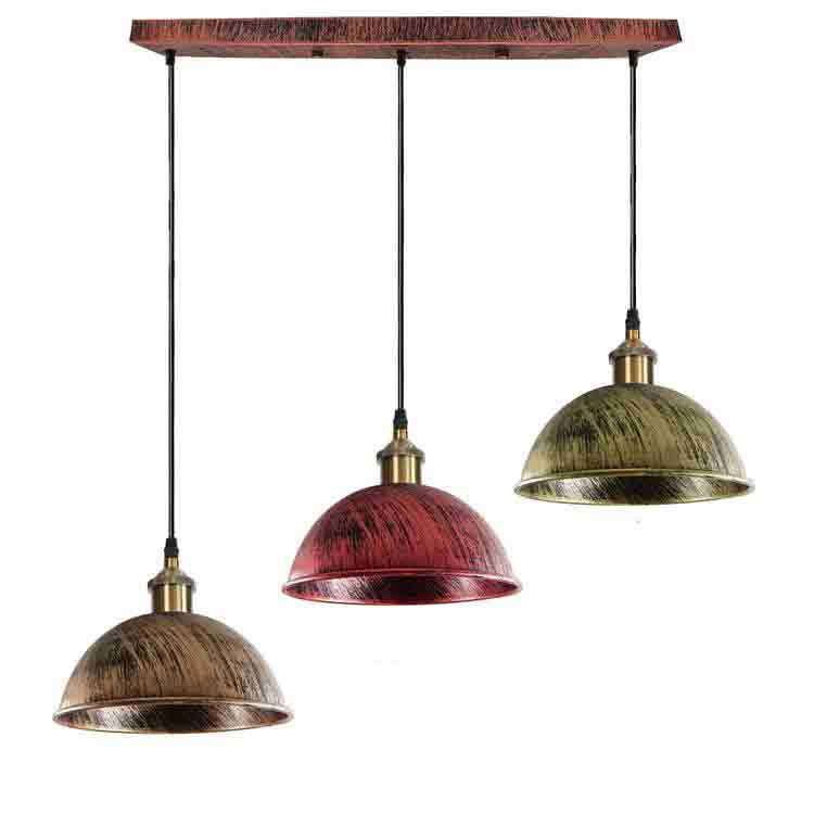 Dome Shape Hanging Light Above Kitchen Island ~1248