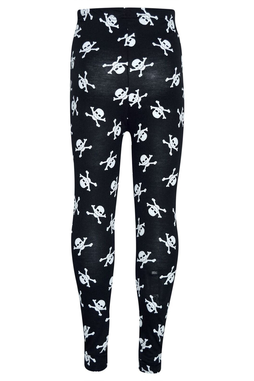 Crazy Chick Women Skull Printed Black Ladies Legging-0