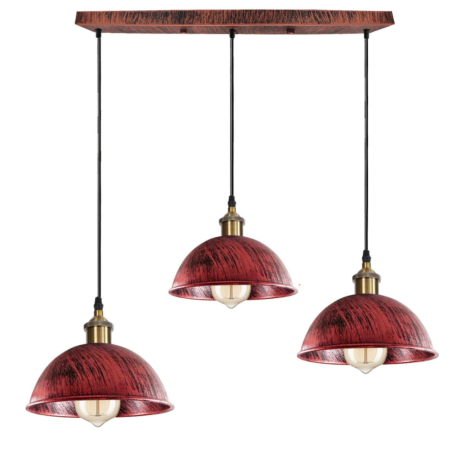 Dome Shape Hanging Light Above Kitchen Island ~1248