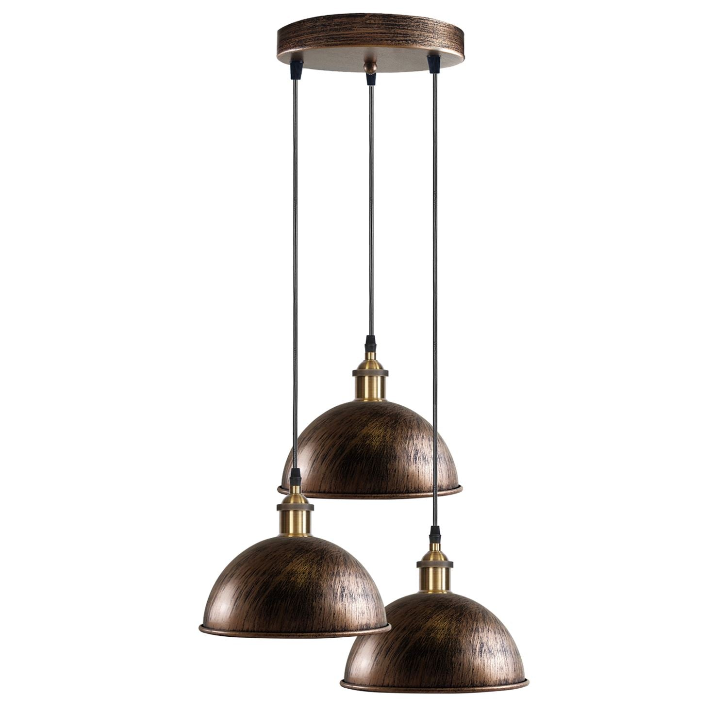 Dome Shape Hanging Light Above Kitchen Island ~1248