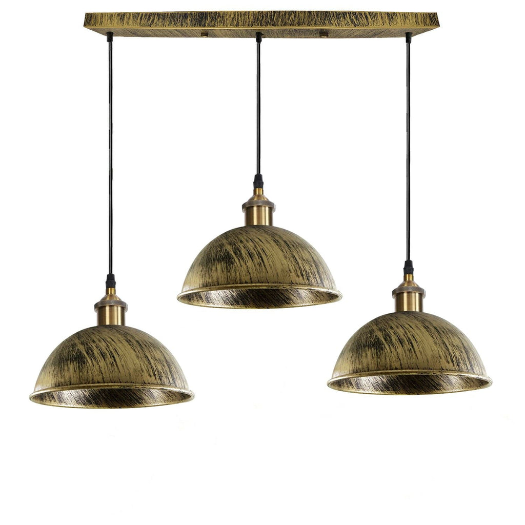 Dome Shape Hanging Light Above Kitchen Island ~1248