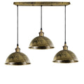 Dome Shape Hanging Light Above Kitchen Island ~1248