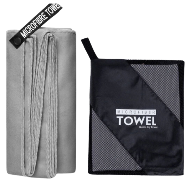 NNEOBA Absorbent Microfiber Quick-Drying Towel (Grey)-0
